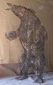 Bear  -  10 feet 7 inches high and 5 feet 2 inches wide.