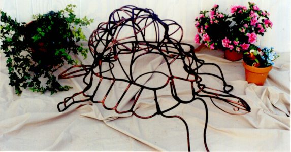 Tortoise  -  17 inches high and 27 inches wide.