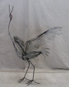 Crane - wings out is 5 feet 5 inches high.